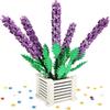 Lavender Potted Brick Set, Botanical Collection Building Kit for Kids 8+, Teens and Adults, Home Decor Accessory, Compatible with LEGO (1204 Pieces)