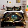 Fantasy Book Decor Set - Home Soft Skin-Friendly Bedding Set Includes 1 Duvet Cover And 2 Pillowcase, Gift