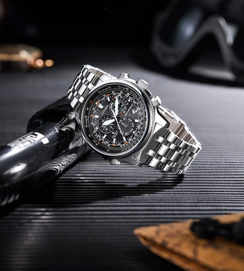 Citizen Promaster Sky Perpetual World Time 20ATM SS Zegarek Męski CB5861-59E