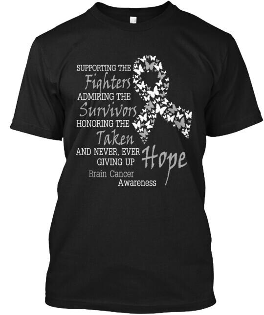 Brain Cancer Awareness T-Shirt Size S to 5XL