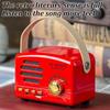 Retro-Mini-FM-Radio, klassischer FM-Empfänger, Vintage-Bluetooth-Lautsprecher, schwerer Bass-Subwoofer, TF-Player, wiederaufladbare Radios als Geschenk
