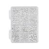 Nail Art Irregular Rhinestones: 12-Grids Mixed Color Flat Back Resin Gems