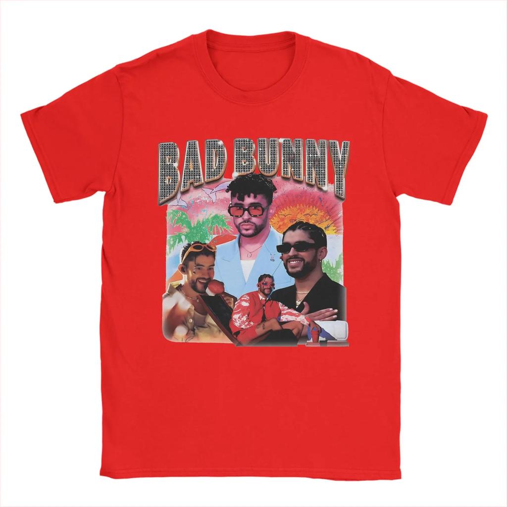 ZX Bad Bunny Tropical Diamond Text Fan Tribute Cotton TShirt Loose Fit for Latin Music Fans Comfortable Fashion Tshirts