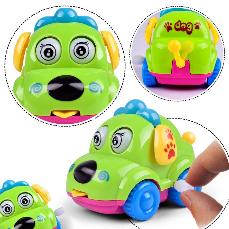 צעצוע מנגנון שעון ילדים מצויר מתיחה יצירתי חמוד שרשרת למעלה רכב חיה קטנה מתנת תינוק