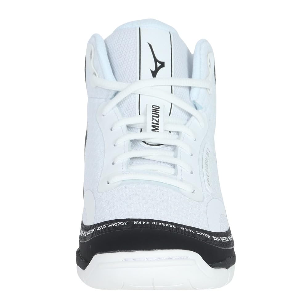 Mizuno Wave Diverse DE 2 Fitness White x Black x Light 2E Shoes, Indoor, Studio, Gym, Exercise, Gray, 27.0 cm,