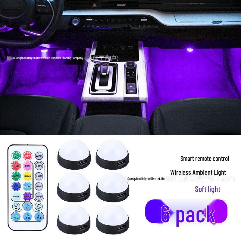 Car USB LED Starlight Interior Atmosphere Light with Remote Control