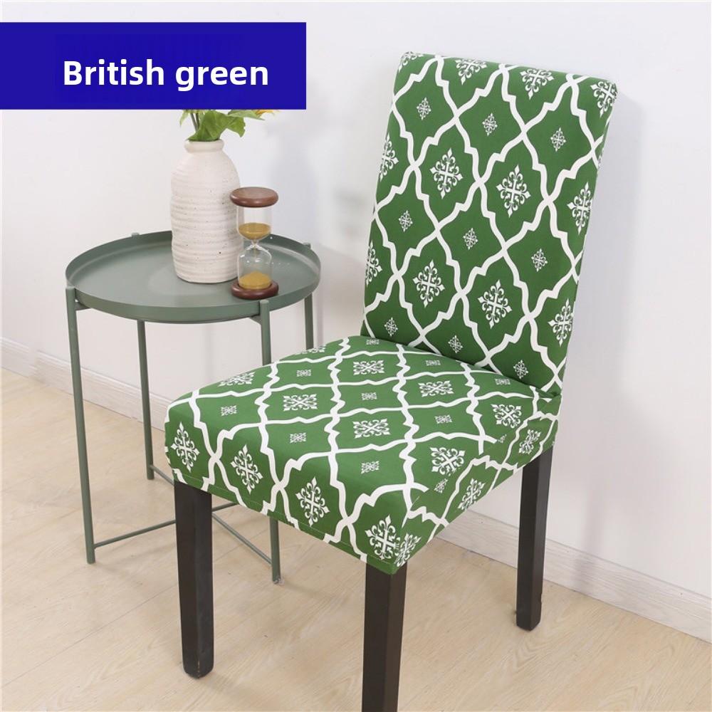 Stretchable Dining Table Chair Cover Christmas Elastic Office Chair Slipcover Simple Seat Cover