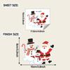 Christmas Santa Cat Switch Plate Wall Sticker Self Adhesive Removable Living Room Bedroom