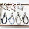Adjustable Floral Pattern Phone Lanyard, Anti-theft Heart Wrist Strap & Creative Keychain Charm