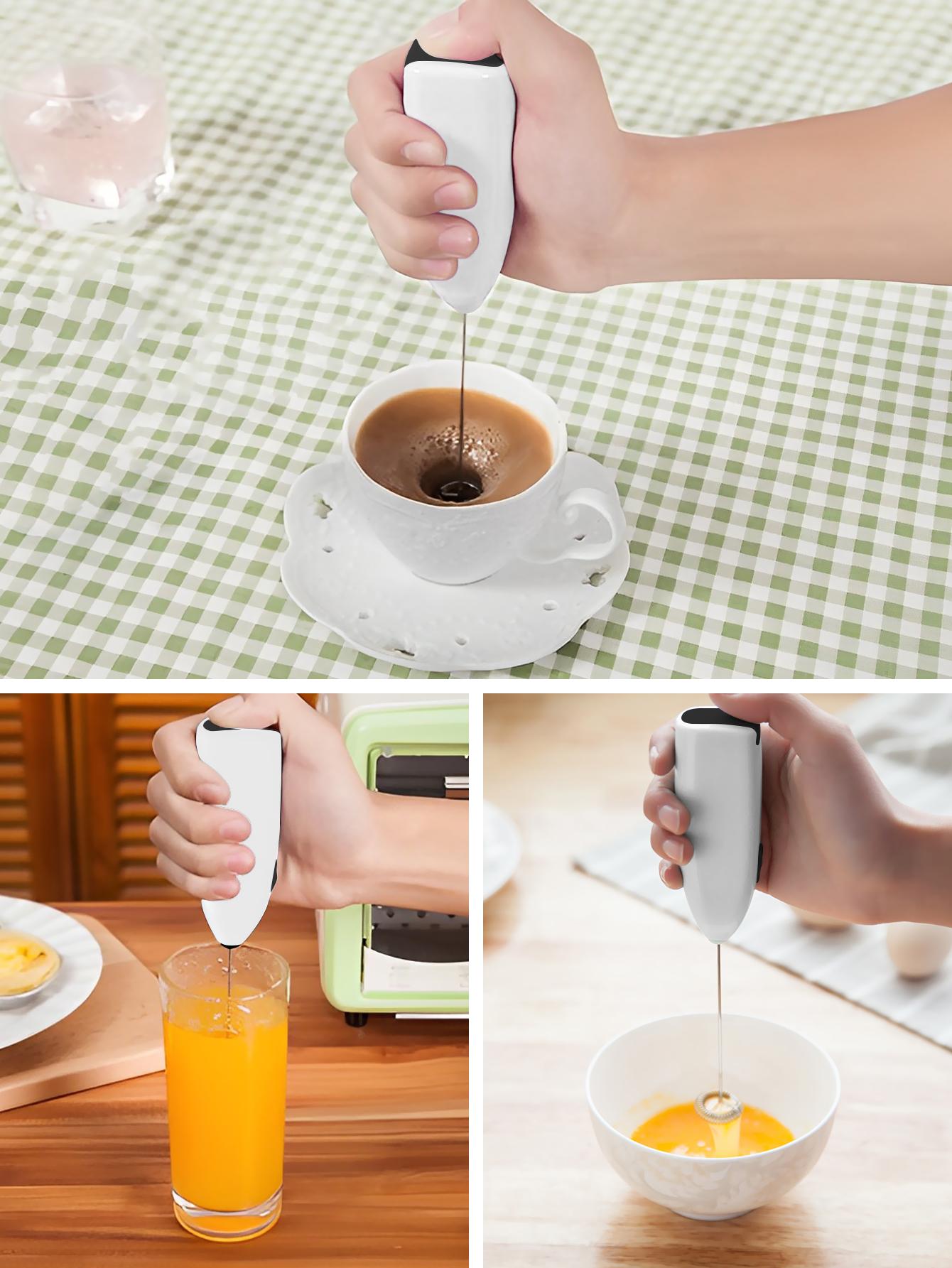 

Electric Milk Frother Hand Blender with Stainless Steel Head and Vertical Design-Battery Powered (Two AA Batteries Not Included) фиолетовый