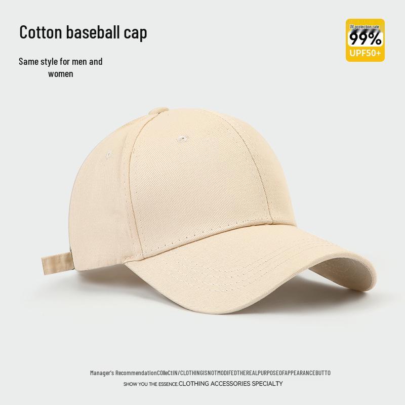 Japanese Style Women's Solid Color Baseball Cap with Adjustable Fit for Spring and Autumn