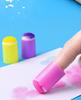 30PCS Craft Finger Sponge Daubers with Storage Box ,Drawing Project Finger Painting Sponge Set for Card Making, Painting, Stampi