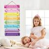 Children Bedroom Decorative Rainbow Wooden Board Butterfly Plaque with Positive Words