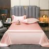 High End Satin Sheets, Soft And Comfortable Solid Color Sheets, Luxurious Single And Twin Bed Sheets
