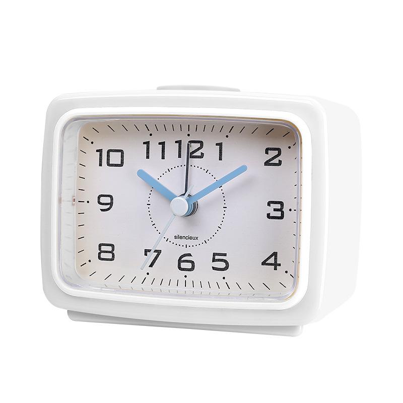Students with Square Plastic Alarm Clock Simple Fashion Children Boys and Girls Get Up Artifact