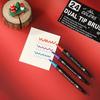 Christmas Edition Double-Ended Watercolor Marker Pen Set, Black Barrel, 12 or 24 Washable Soft Tip Colored Pens
