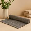 Cotton Area Rug Charcoal Gray Indian Handloom