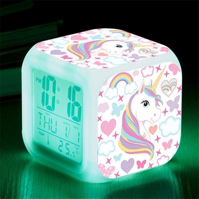 Einhorn-Wecker, LED-Licht, Wecker, Cartoon-Uhr, Digitaluhr, Tischuhr, für Kinder, Geschenke