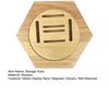 Medal Holder Display Rack with Hexagonal Design Hand-Polished Corners Wall Shelf for Sports Taekwondo Medals