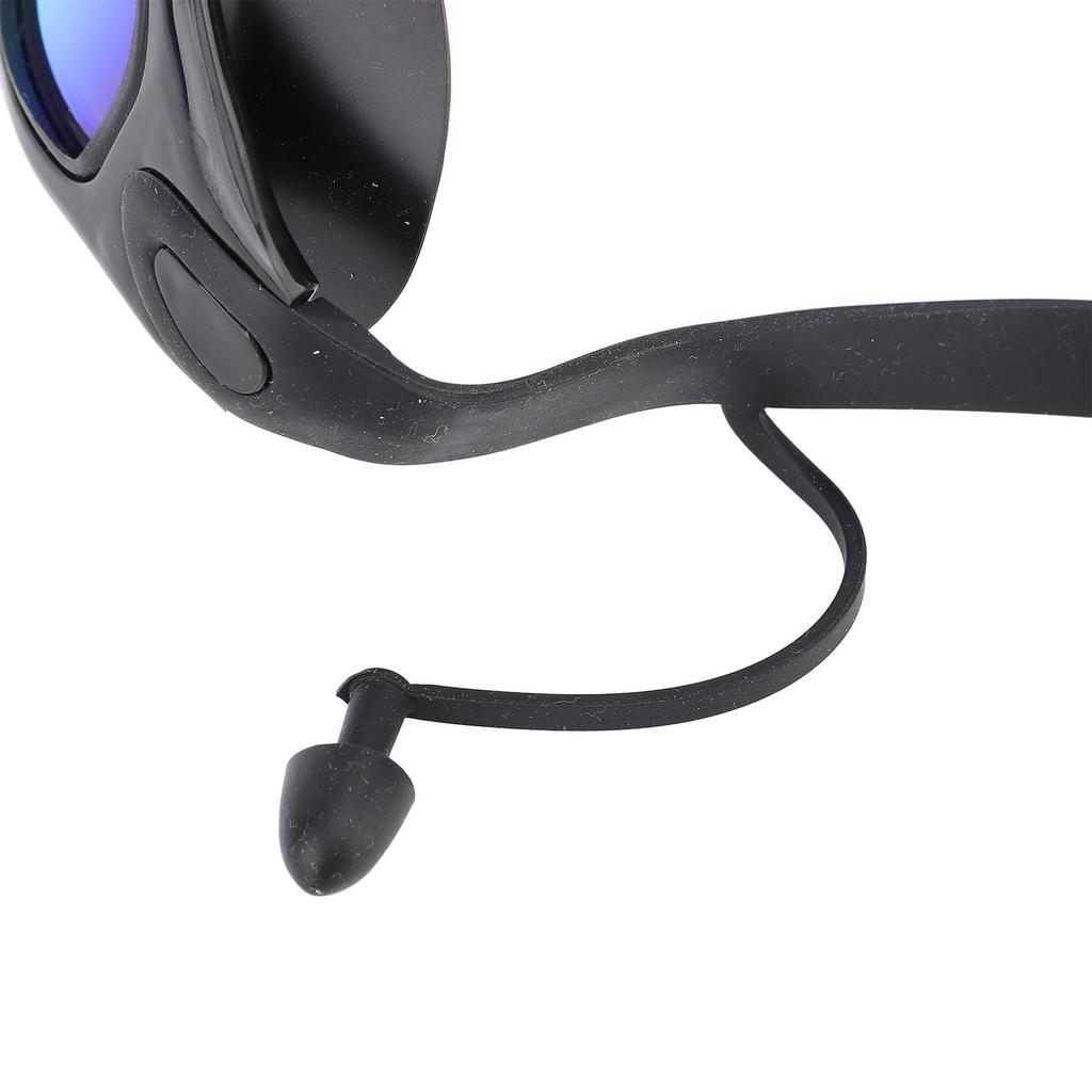 Swim Goggles Wide View Swimming Goggles Waterproof Anti Fog Electroplating Swim Glasses with Earplugs for Swimming Diving Water Sports