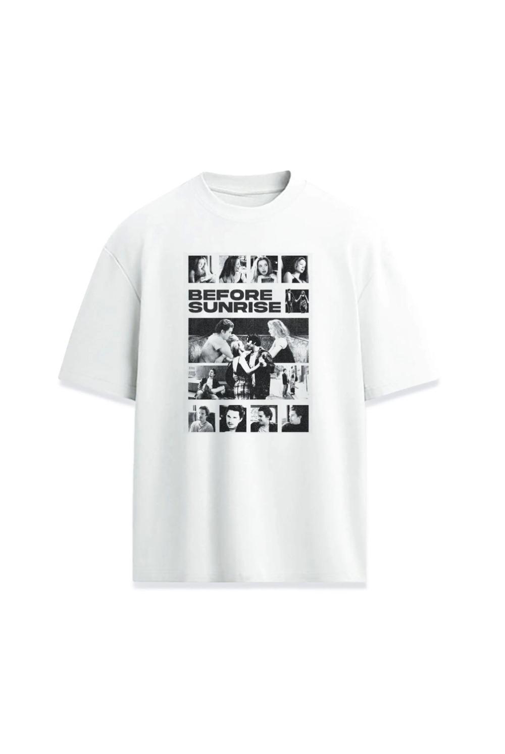 

Iconic Movie Before Sunrise Scenes Quote Design Front Printed Premium Unisex Tshirt Unisexs TShirt Black Casual Cotton Tee S