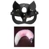 Masque de renard queue Cosplay masque pour les yeux bouchon anal en métal jeu de rôle SM accessoire jouets sexuels pour