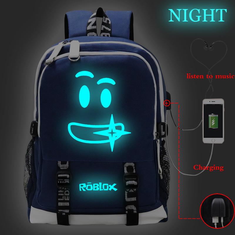 Game Merchandise Luminous Backpack Usb Interface Multi-Function Large Capacity Leisure Travel Bag