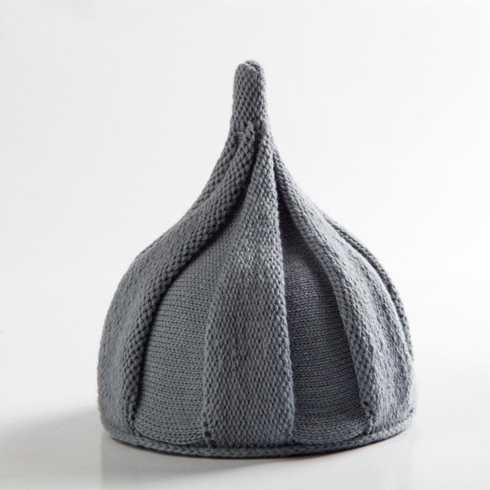 

Hip-hop Style Twisted Flower Women s Knit Hat Loose Fit Solid Color Beanie Cap Street Fashion Casual Snow Ski Caps Autumn Winter сірий