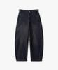 COSTUME O’CLOCK Denim Washed Curved Pants Black Coospt256Black