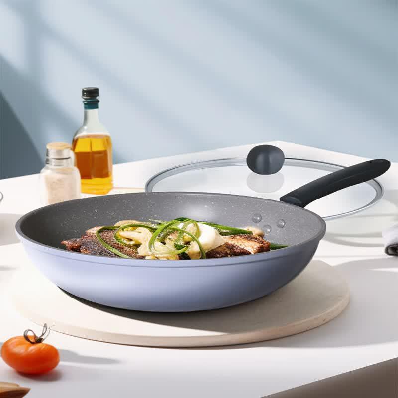 

COOKER KING Maifan Stone Non-Stick Wok with Lid, 30cm