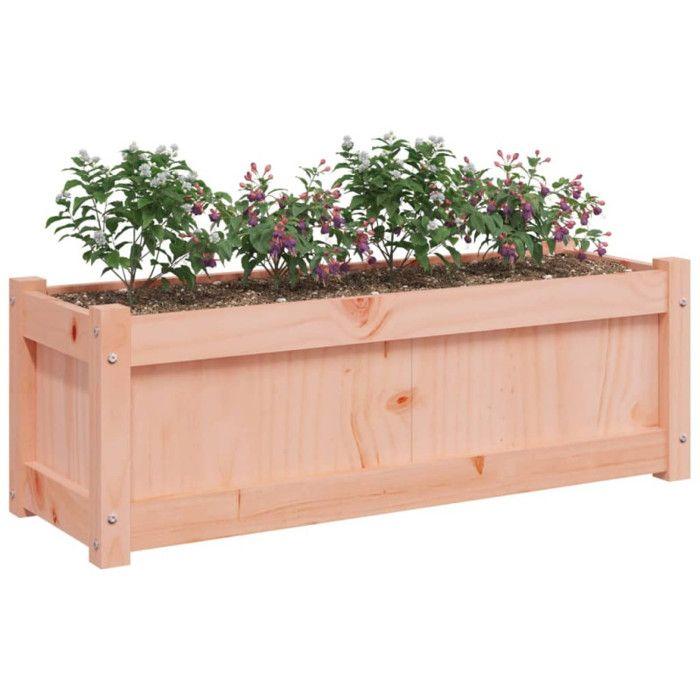 VidaXL Jardinière d'Extérieur, Lit Surélevé, Bac à Fleurs, Pot de Plantes, Boîte à Fleurs Jardin Patio Terrasse, 90x31x31 cm 837455