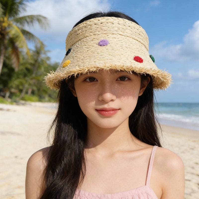 Womens Summer Straw Hat With Breathable Wicker Material And Sun Protection