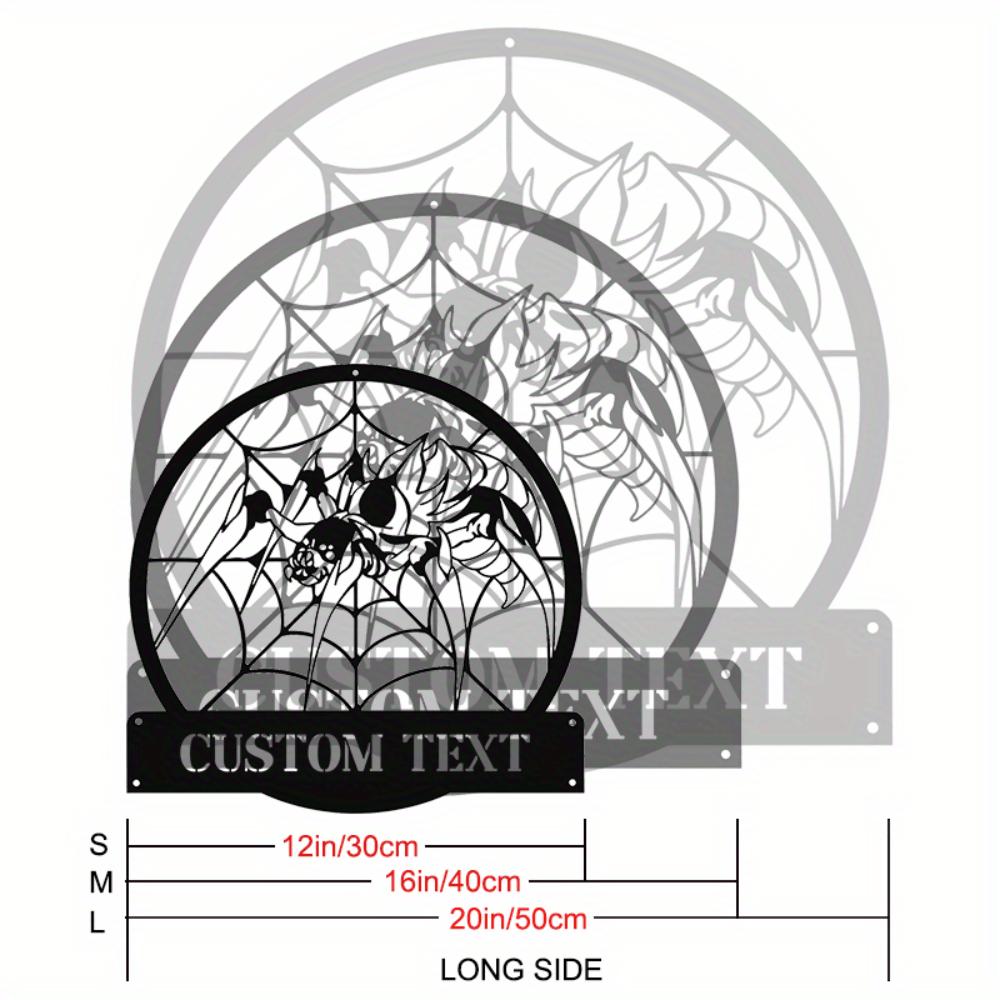 

Unique Tailored Spider Metal Wall Art Vintage Home Decoration Sign 30cm