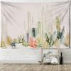 Ink Painting Cactus Tapestry Wall Hanging Tropical Plant Bohemian Simple Witchcraft Psychedelic Living Room Decor