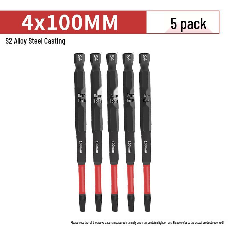 Hexagonal Anti-Slip S2 Alloy Steel Magnetic Screwdriver Bits for Electric Drills