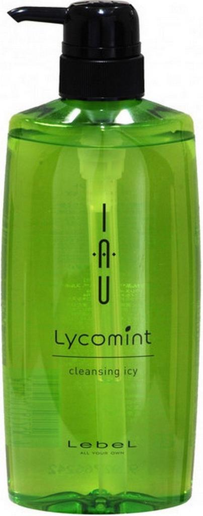 Lebel iau Lycomint Cleansing Icy Shampoo, 600ml, Anti-Aging, Silicone-Free Bottle