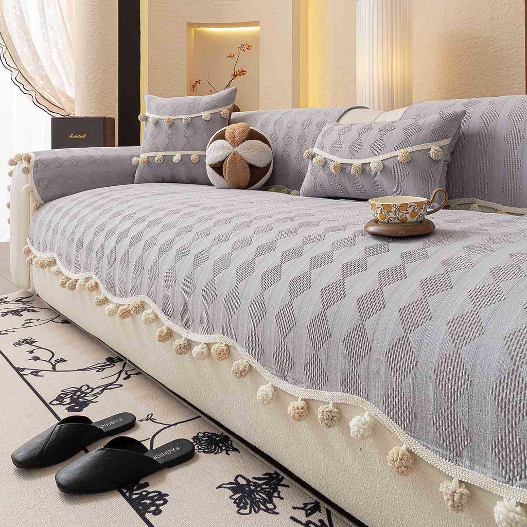 Special-Shaped Cream Wind Sofa Cushion Universal In All Seasons  New Non-Slip Seat Cushion One-Piece Straight Row Cushion