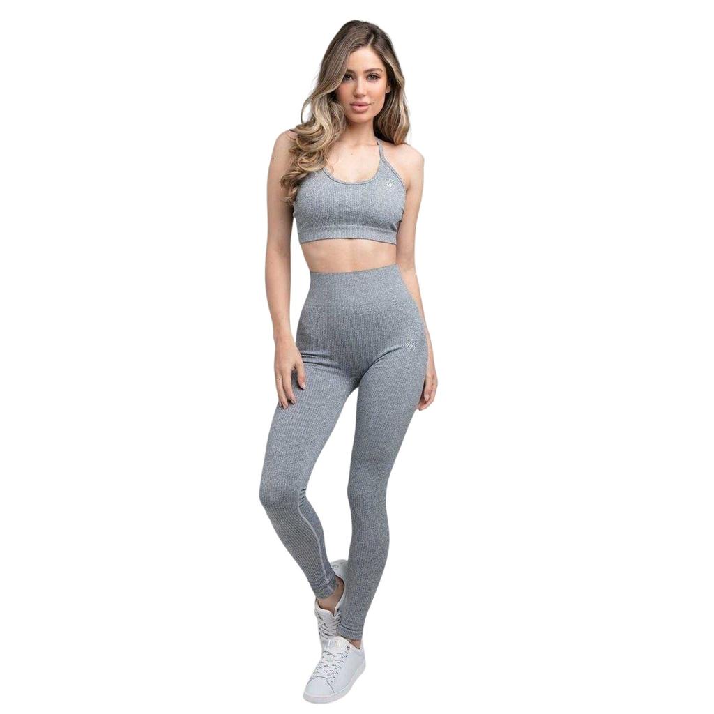 SikSilk Womens/Ladies Ribbed Sports Bra