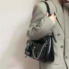 Y2K PU Crossbody Bag Gothic Underarm Shoulder Bag Temperament Leather Handbag  Women