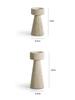 Minimalist Marble Candle Holder for Wedding Party Dinning Vintage Travertine Stone Taper Candlestick Holder for Home Decor