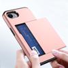 Applicable To IPhone16e Mobile Phone Case Apple 15 Slide Cover Card Two-in-one Wallet 7/8Plus Protective Case SE3