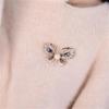 Women's Enamel Painted Butterfly Brooch Pin Vintage Elegant Suit Accessory for Formal Occasions