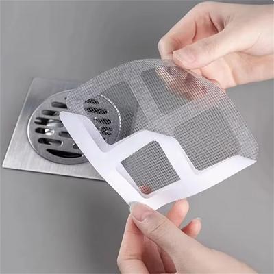 Tappo per capelli monouso per vasca da bagno, adesivo per filtro di scarico a pavimento, 1/5 pezzi, accessori per il bagno, acchiappa-capelli monouso, gioielli delicati