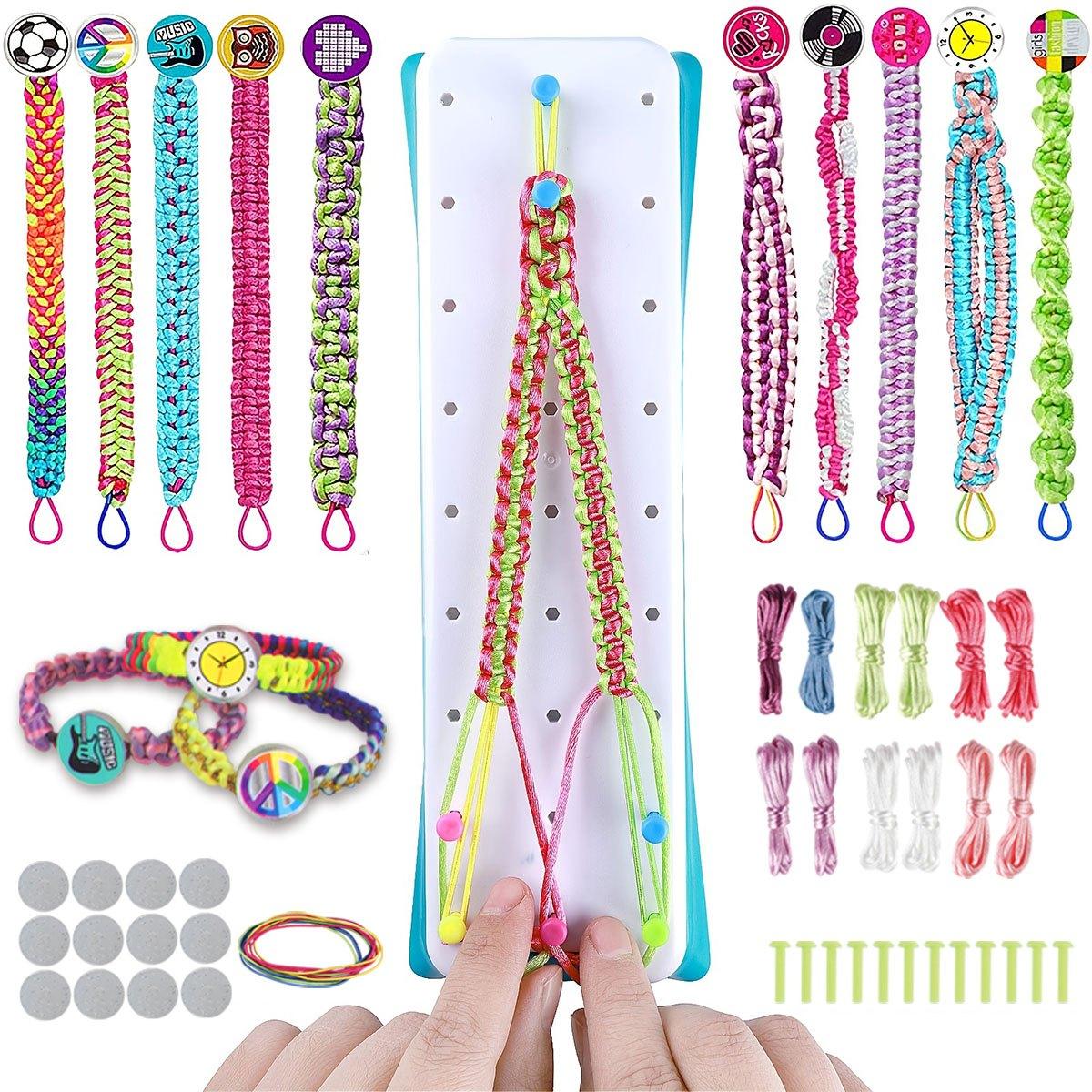 

Набор для изготовления браслетов дружбы своими руками, ручная работа, набор для творчества, рождественские подарки, набор для творчества с цветной нитью, подарки на день рождения, наборы для бисероплетения чистый