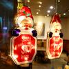 45cm Led Shape Lamp String Christmas Decoration Lamp Kitchen Window Glass Door Stick Sucker Lamp Festival Atmosphere Lamp