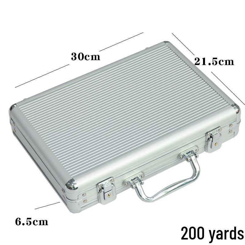 Black and Silver Aluminum Texas Hold'em Chip Storage Case