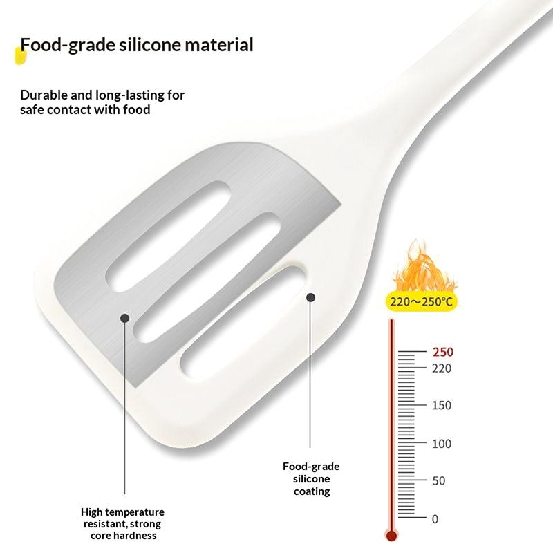 3/4/5 Pcs Silicone Baking Set Cake Cream Spatula Scraper Kitchen Household Egg Whisk Barbecue Oil Brush Gadget Kitchen Supplies