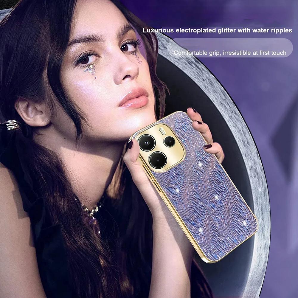 Luxuriöse galvanisierte TPU-Handyhülle für Xiaomi Redmi Note 14 Pro 4G 5G Note14 4G 5G Poco X7 Hülle Stoßfest Coque Funda Shell