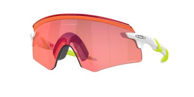 Occhiali da sole Oakley Encoder Bianco Opaco Lente Prizm Field Misura 39 OO9472F