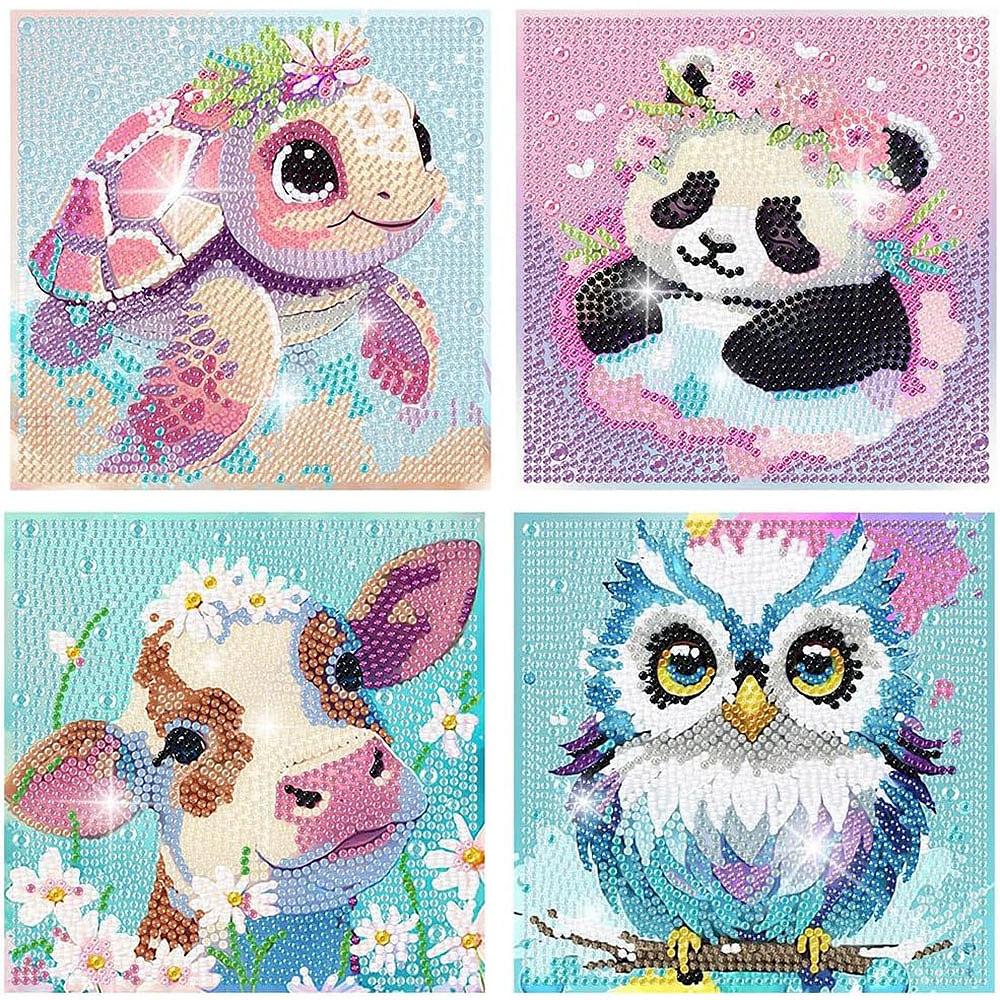 Full Drill 5D DIY Diamond Painting Kit Cute Animal Diamond Art Painting Set Suitable For Adult Beginner Home Wall Decor
